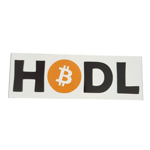 Aufkleber "bitcoin HODL" 148x50mm