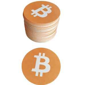 Bierdeckel bitcoin Logo (10 Stück)
