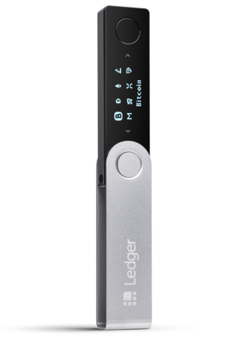 Ledger NanoX aufgeklappt