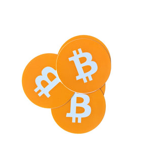 Sticker "bitcoin logo" round 50mm