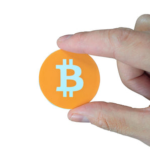 Aufkleber "bitcoin Logo" rund 50mm