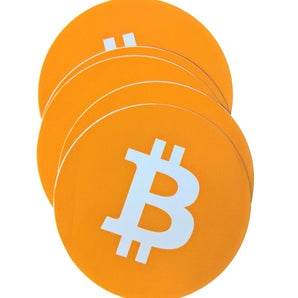 Aufkleber "bitcoin Logo" rund 90mm