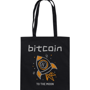 Bitcoin to the moon - Baumwolltasche
