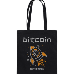 Bitcoin to the moon - cotton bag