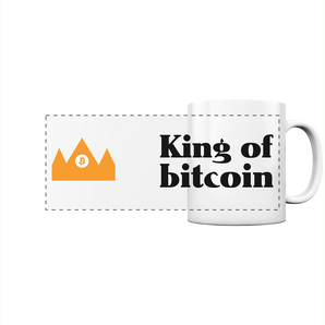 Bitcoin Tasse - King of bitcoin - Panorama Tasse