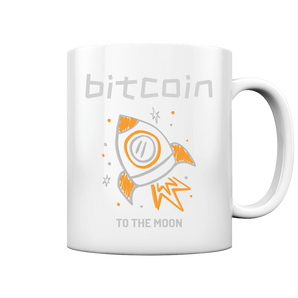 Bitcoin to the moon - cup glossy