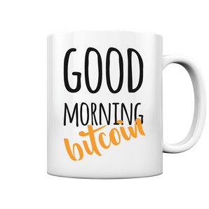 Bitcoin cup - good morning bitcoin - typo 1 - cup glossy