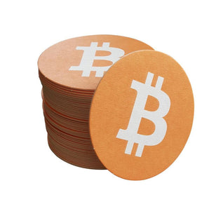 Bierdeckel bitcoin Logo (10 Stück)